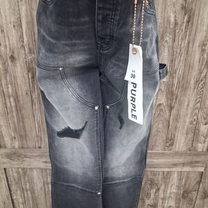 Purple Brand Black Distressed Jeans Size 30 NWT Slim Fit